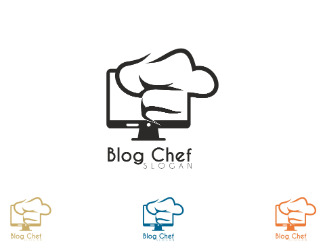 Projekt graficzny logo dla firmy online blog chef